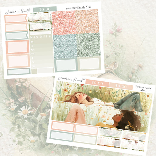 Summer Reads MINI Sticker Kit - Jessica Hearts