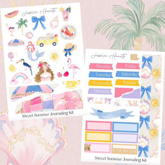 Sweet Summer Journaling Kit - Jessica Hearts
