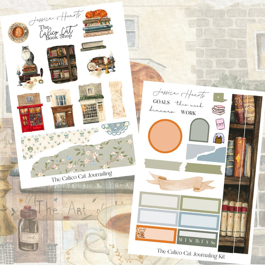 The Calico Cat Journaling Kit (new format) - Jessica Hearts