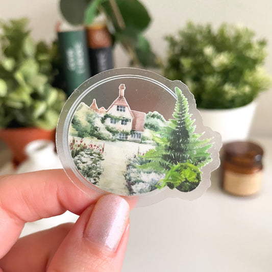 The Cottage Vinyl Sticker - Jessica Hearts