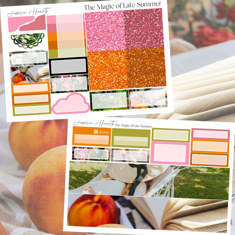 The Magic of Late Summer Weekly Sticker Kit - Jessica Hearts