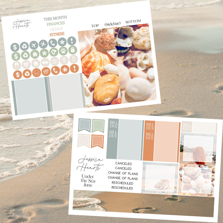 Under the Sea June 2025 Monthly Kit - Jessica Hearts