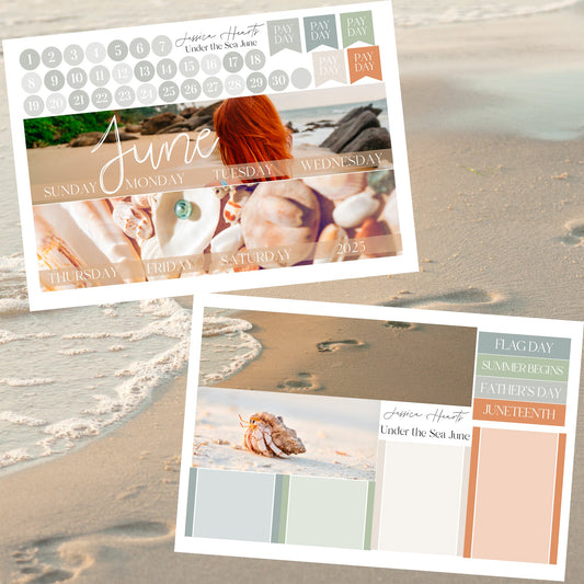 Under the Sea June 2025 Monthly Kit - Jessica Hearts