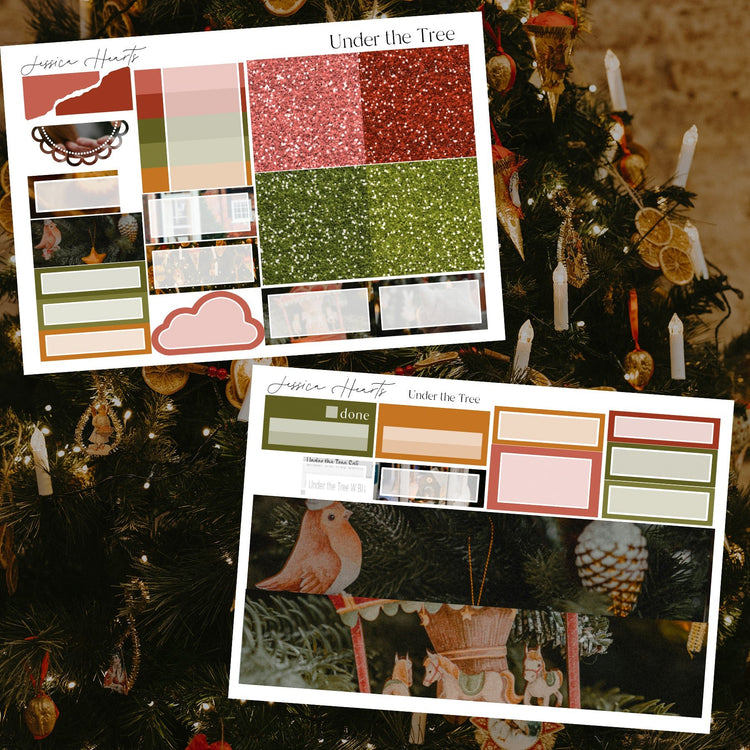 Under the Tree Weekly Sticker Kit - Jessica Hearts