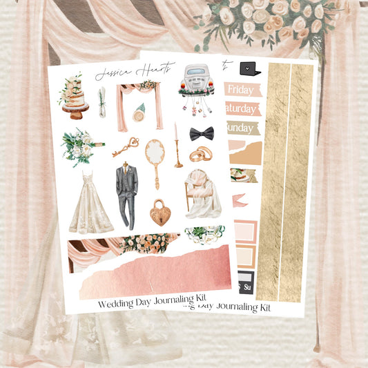 Wedding Day Journaling Kit - Jessica Hearts
