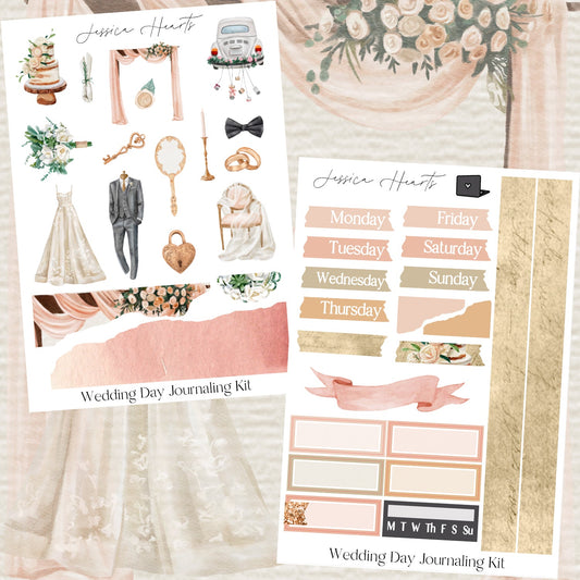 Wedding Day Journaling Kit - Jessica Hearts