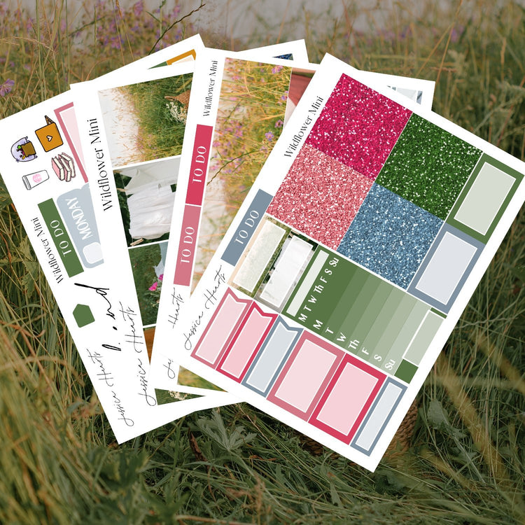 Wildflower MINI Sticker Kit - Jessica Hearts