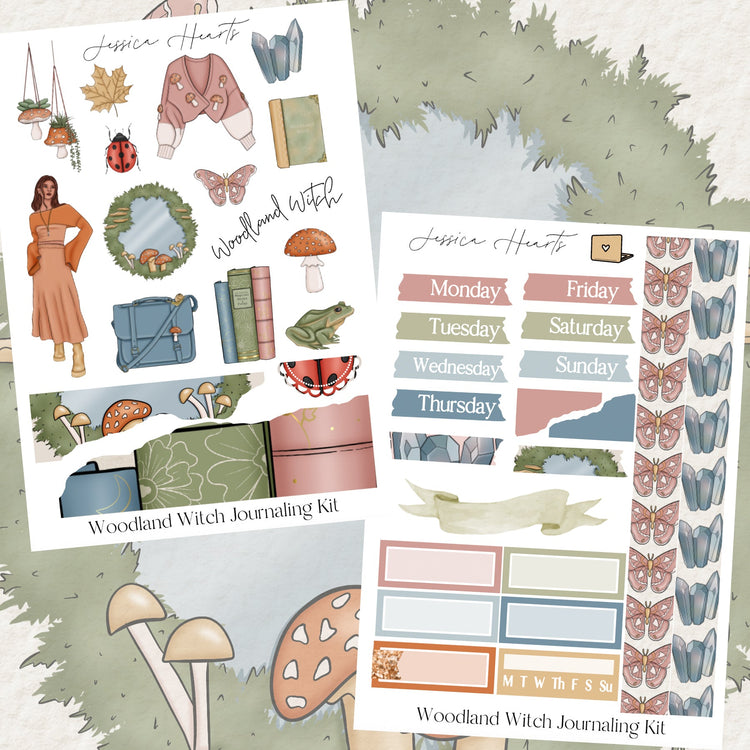 Woodland Witch Journaling Kit - Jessica Hearts