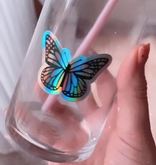 Holographic Butterfly Vinyl Sticker