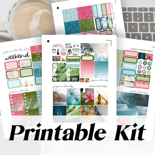 Aloha Printable Sticker Kit (Download)