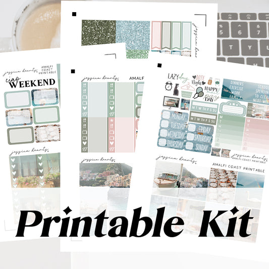 Amalfi Coast Printable Sticker Kit (Download)