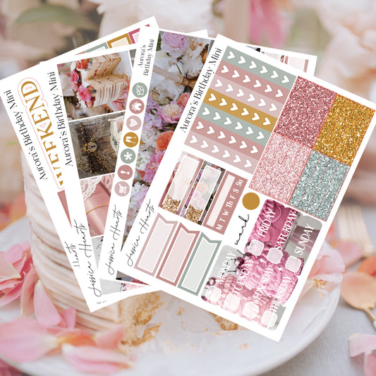 Aurora's Birthday MINI Sticker Kit