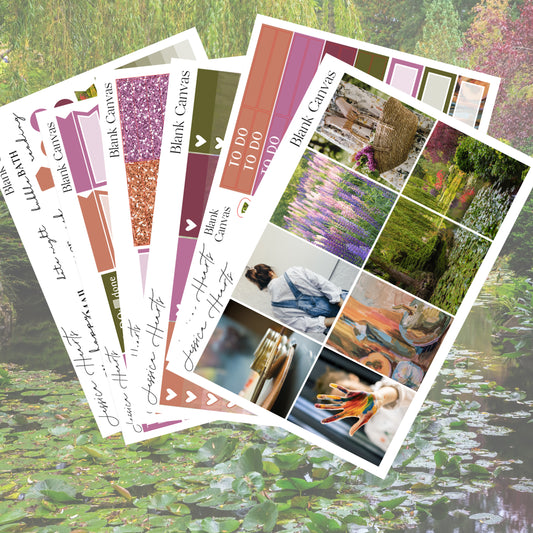 Blank Canvas Weekly Sticker Kit