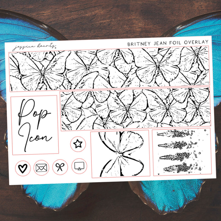Britney Jean Foil Overlay Sticker Sheet (Transparent)