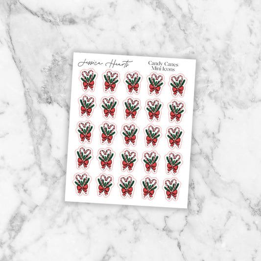 Candy Cane Mini Icons