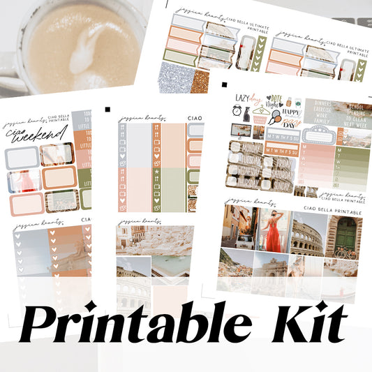 Ciao Bella Printable Sticker Kit (Download)