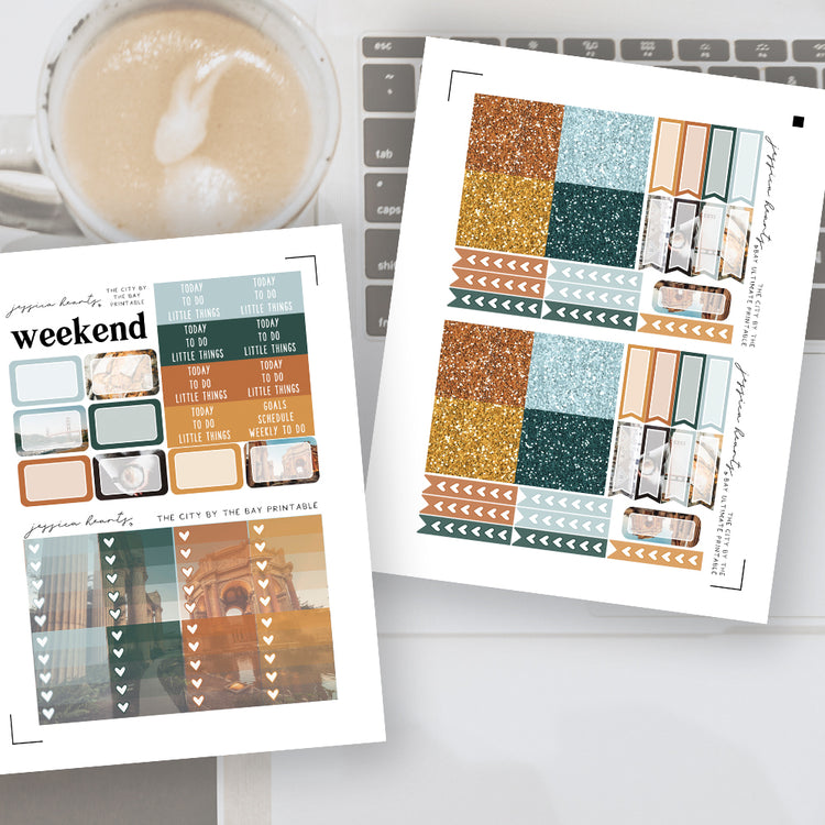 City by the Bay Printable Sticker Kit (Download)