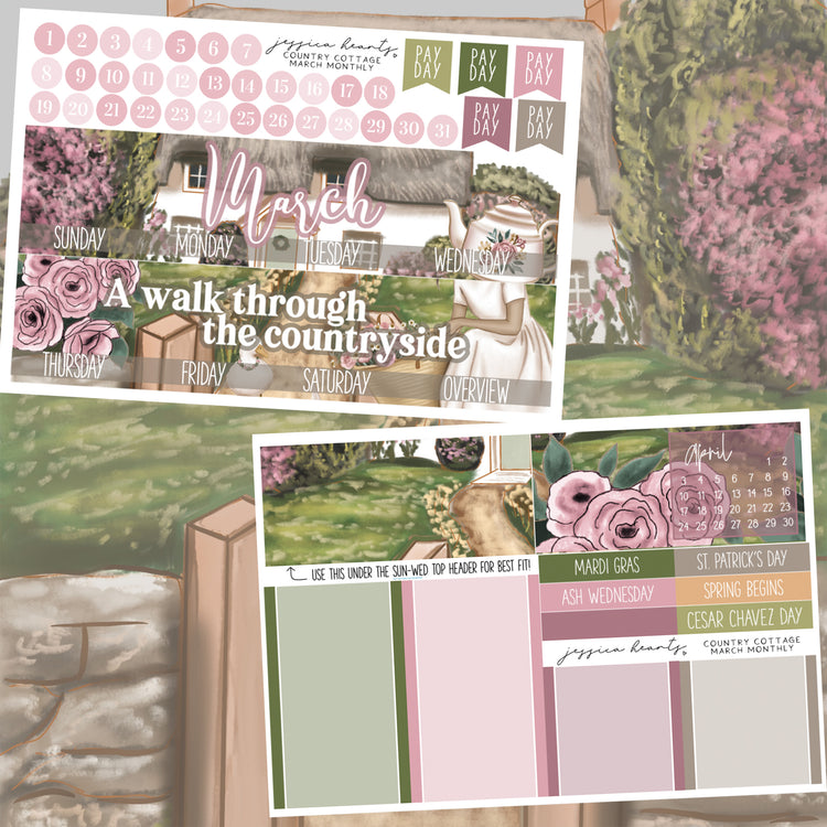 Country Cottage March 2022 Monthly Kit