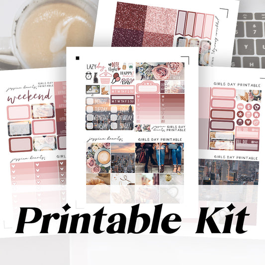 Girl's Day Printable Sticker Kit (Download)