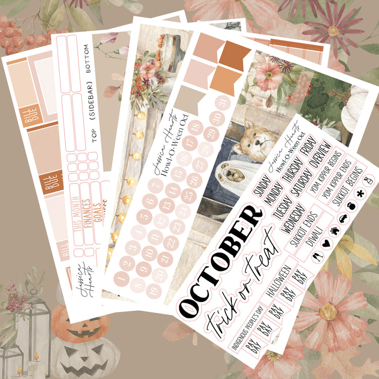 Howl-O-Ween BLANK October 2022 Monthly Kit + Foil Overlay