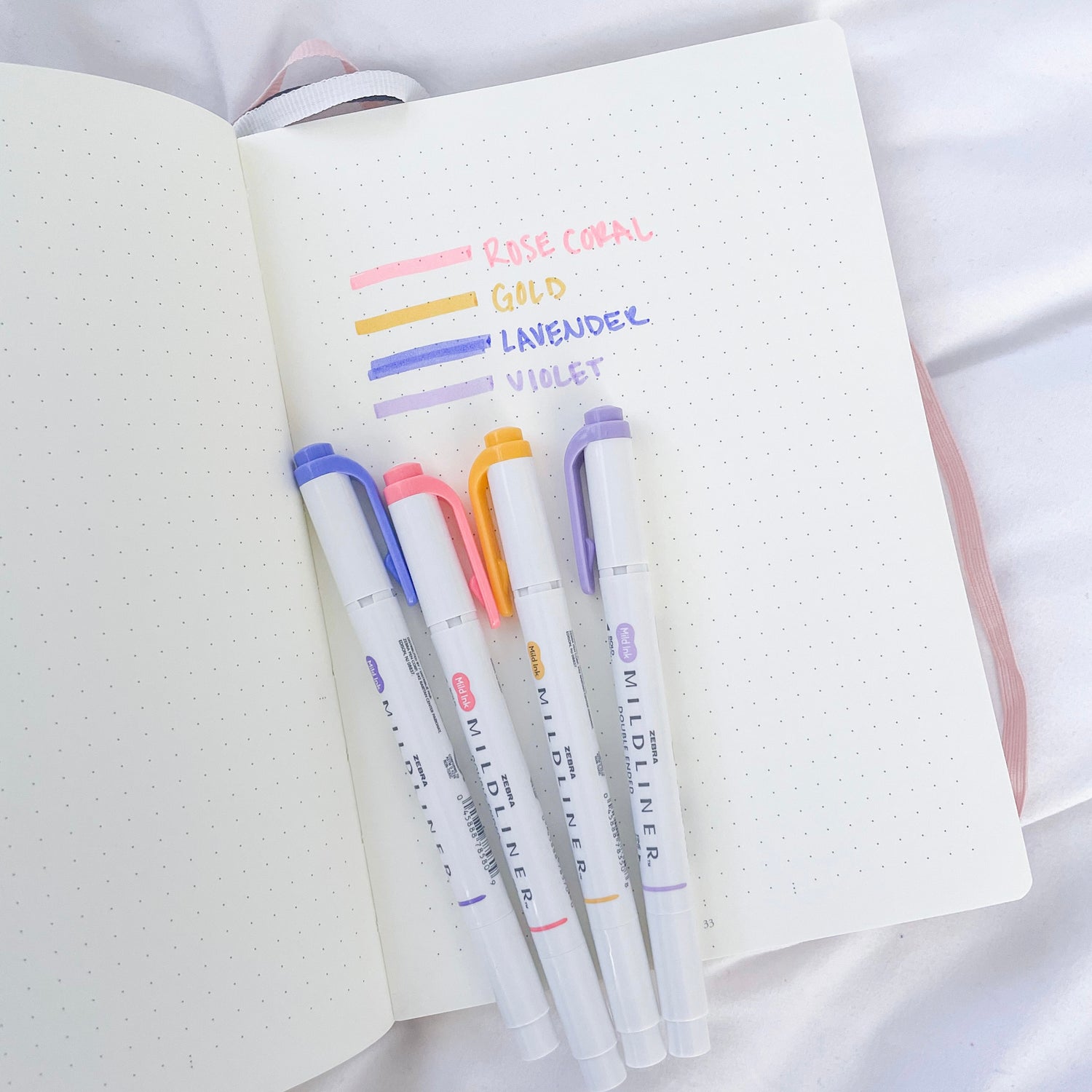 Bullet Journal Mildliner Pens ZEBRA Lettering Set, Mildliner