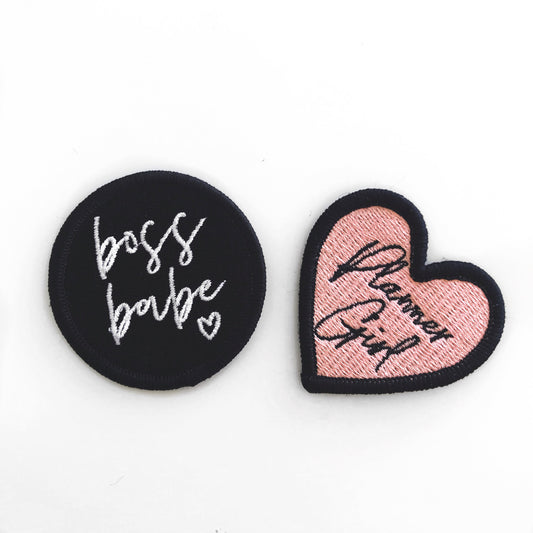 Boss Babe & Planner Girl Patches Limited Edition,  - Jessica Hearts