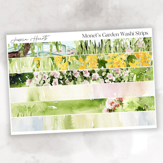 Monet's Garden Washi Strips