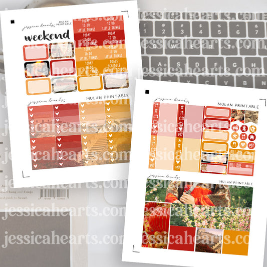 Mulan Printable Sticker Kit (Download)
