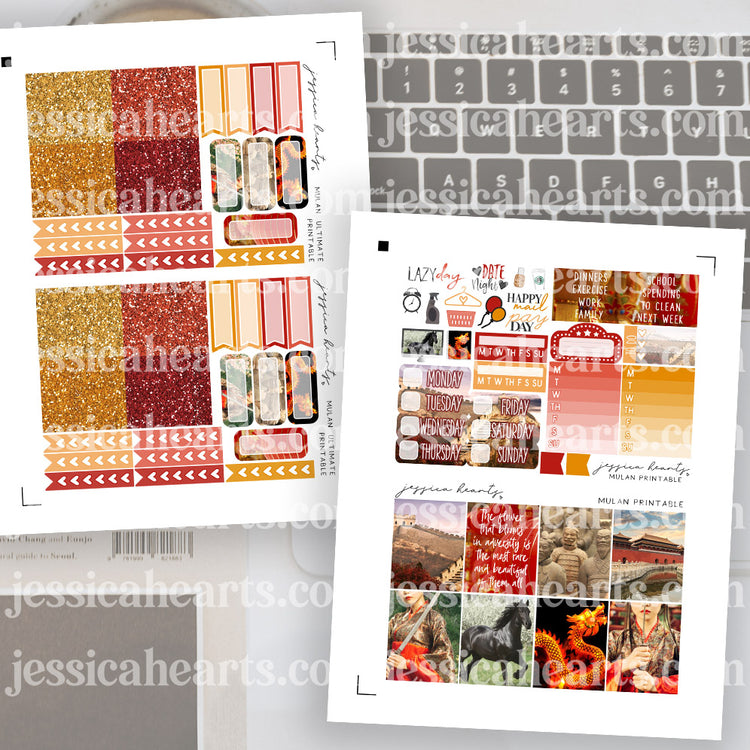 Mulan Printable Sticker Kit (Download)