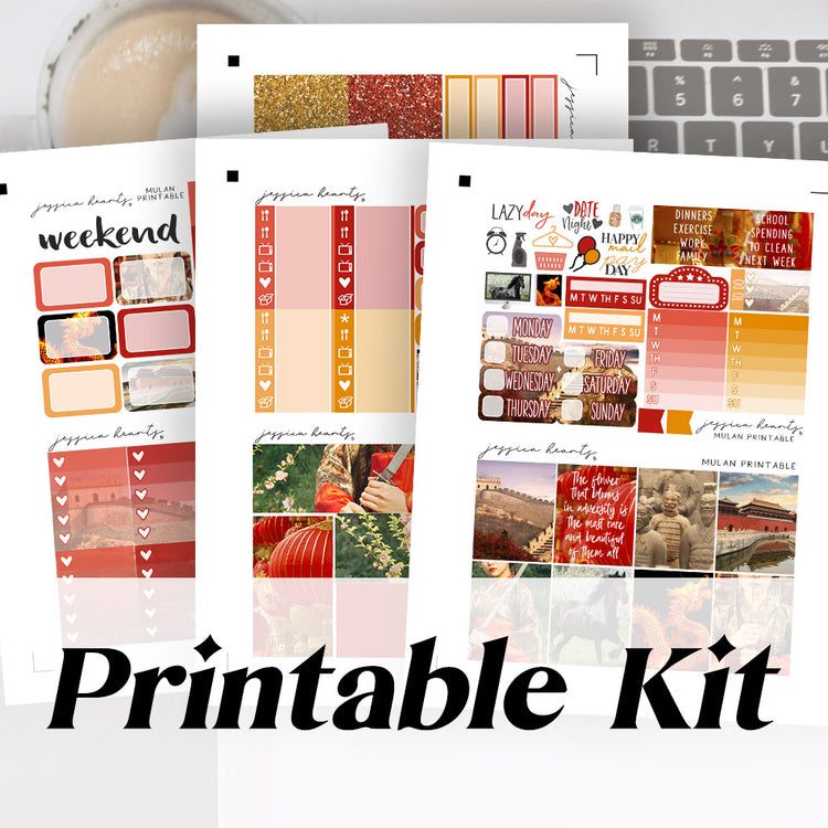 Mulan Printable Sticker Kit (Download)