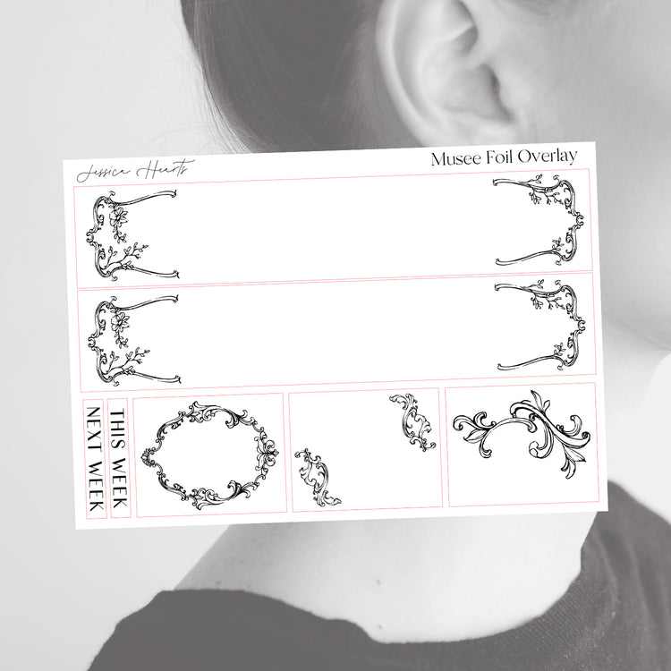 Musee Foil Overlay Sticker Sheet (Transparent)