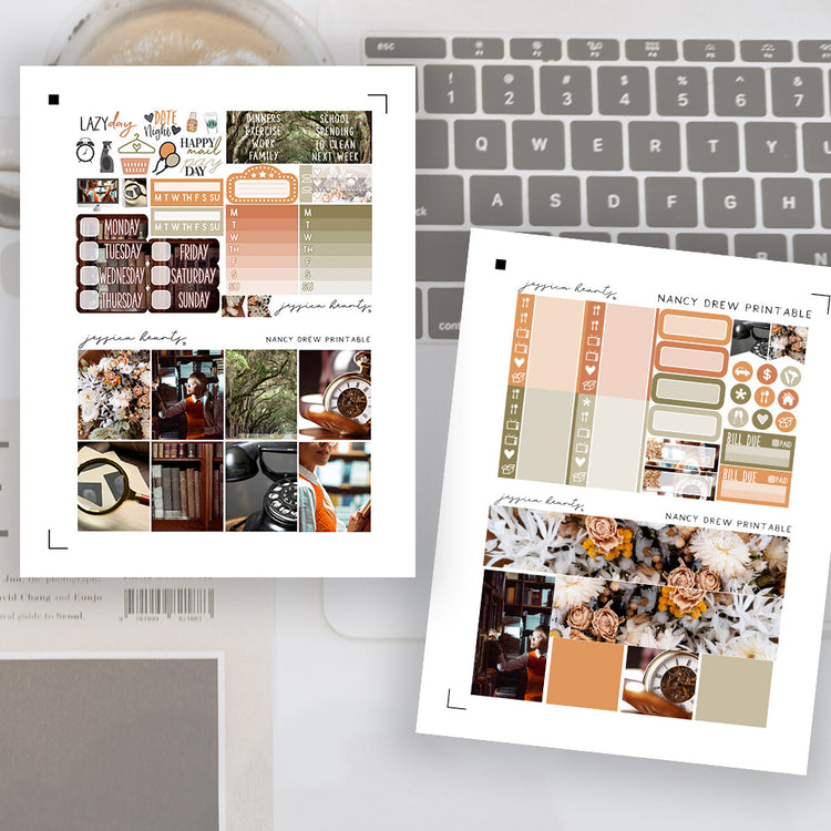 Nancy Drew Printable Sticker Kit (Download) | Jessica Hearts