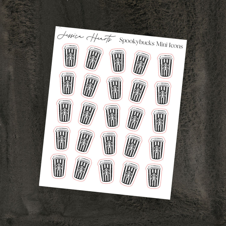 Spookybucks Mini Icon Sticker Sheet