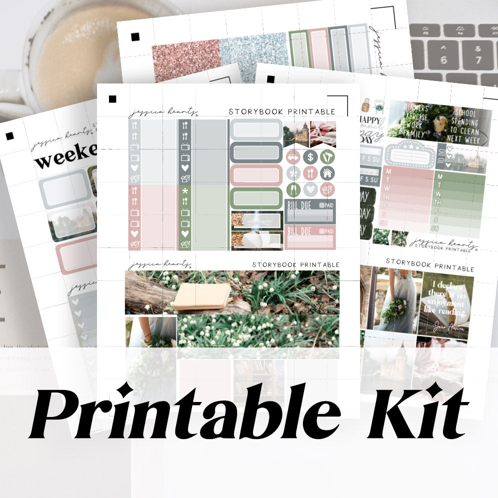 Storybook Printable Sticker Kit (Download) | Jessica Hearts