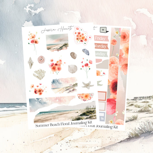 Summer Beach Floral Journaling Kit