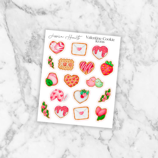 Valentine Cookies Deco Sheet