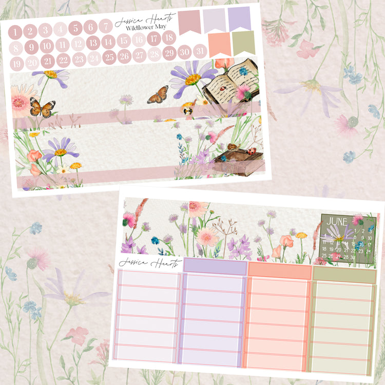 Wildflower May BLANK May 2023 Monthly Kit + Foil Overlay
