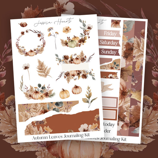 Autumn Leaves Journaling Kit - Jessica Hearts