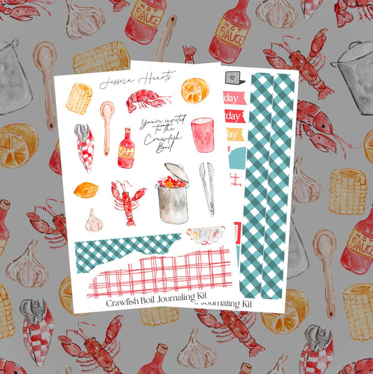 Crawfish Boil Journaling Kit - Jessica Hearts