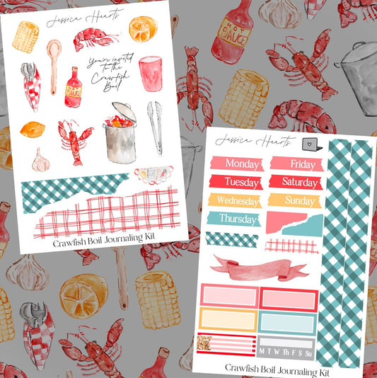 Crawfish Boil Journaling Kit - Jessica Hearts