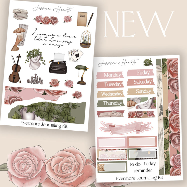 Evermore Journaling Kit - Jessica Hearts