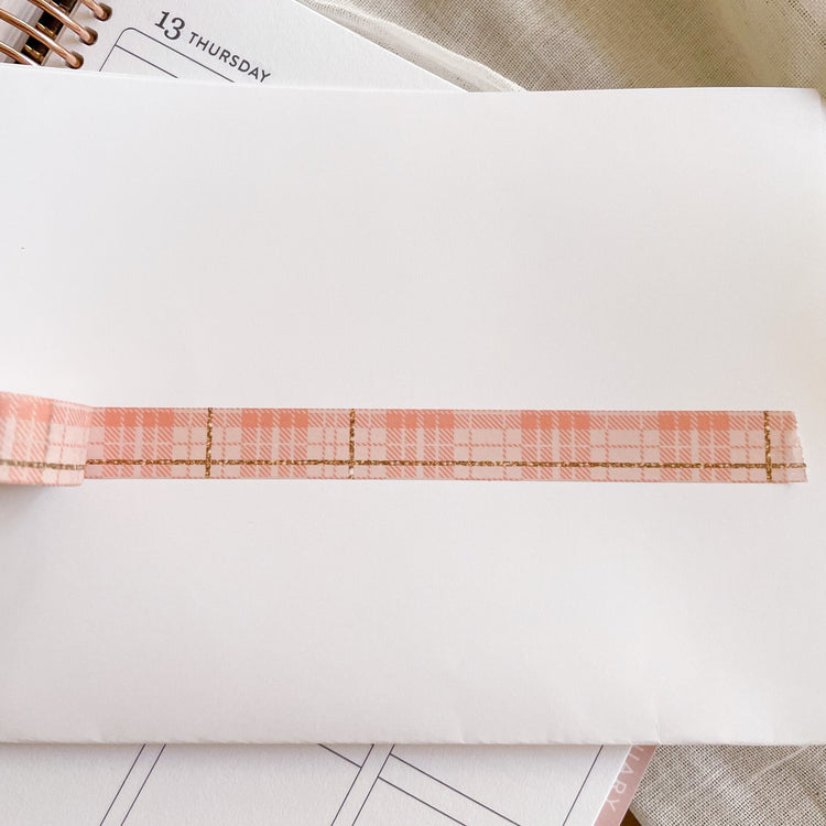Fall Plaid Washi Tape - Jessica Hearts