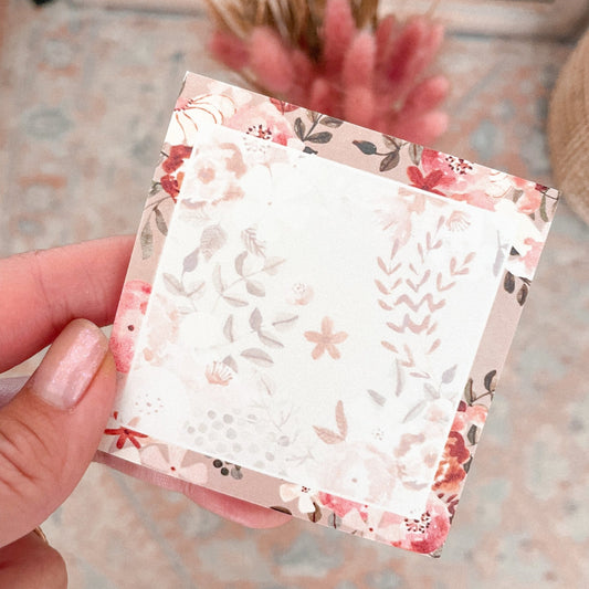 Flora & Fauna Sticky Notes - Jessica Hearts
