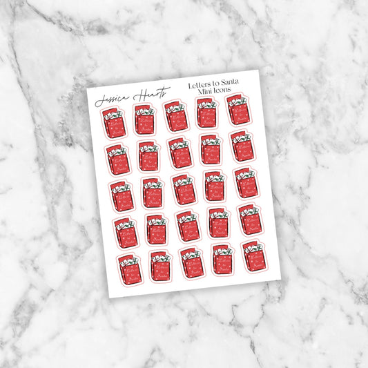 Letters to Santa Mini Icons - Jessica Hearts