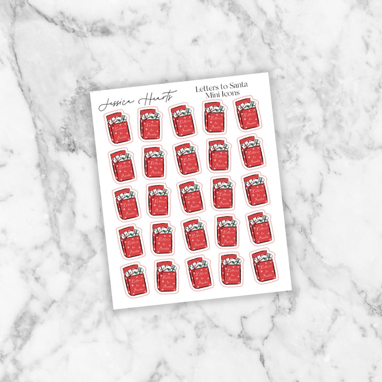 Letters to Santa Mini Icons - Jessica Hearts
