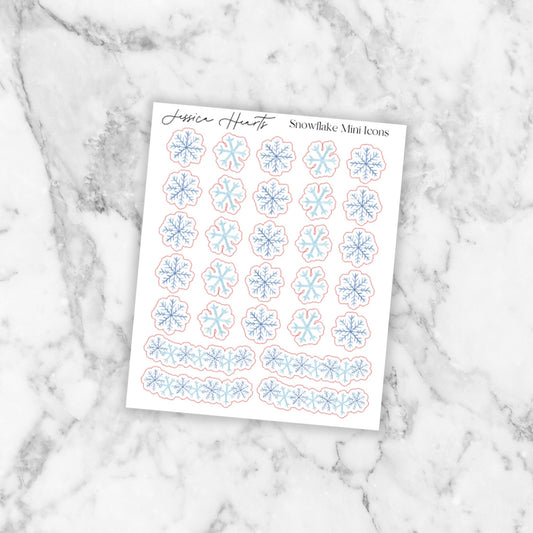Snowflake Mini Icons - Jessica Hearts
