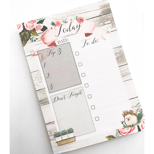 Summer Garden To Do Notepad - Jessica Hearts