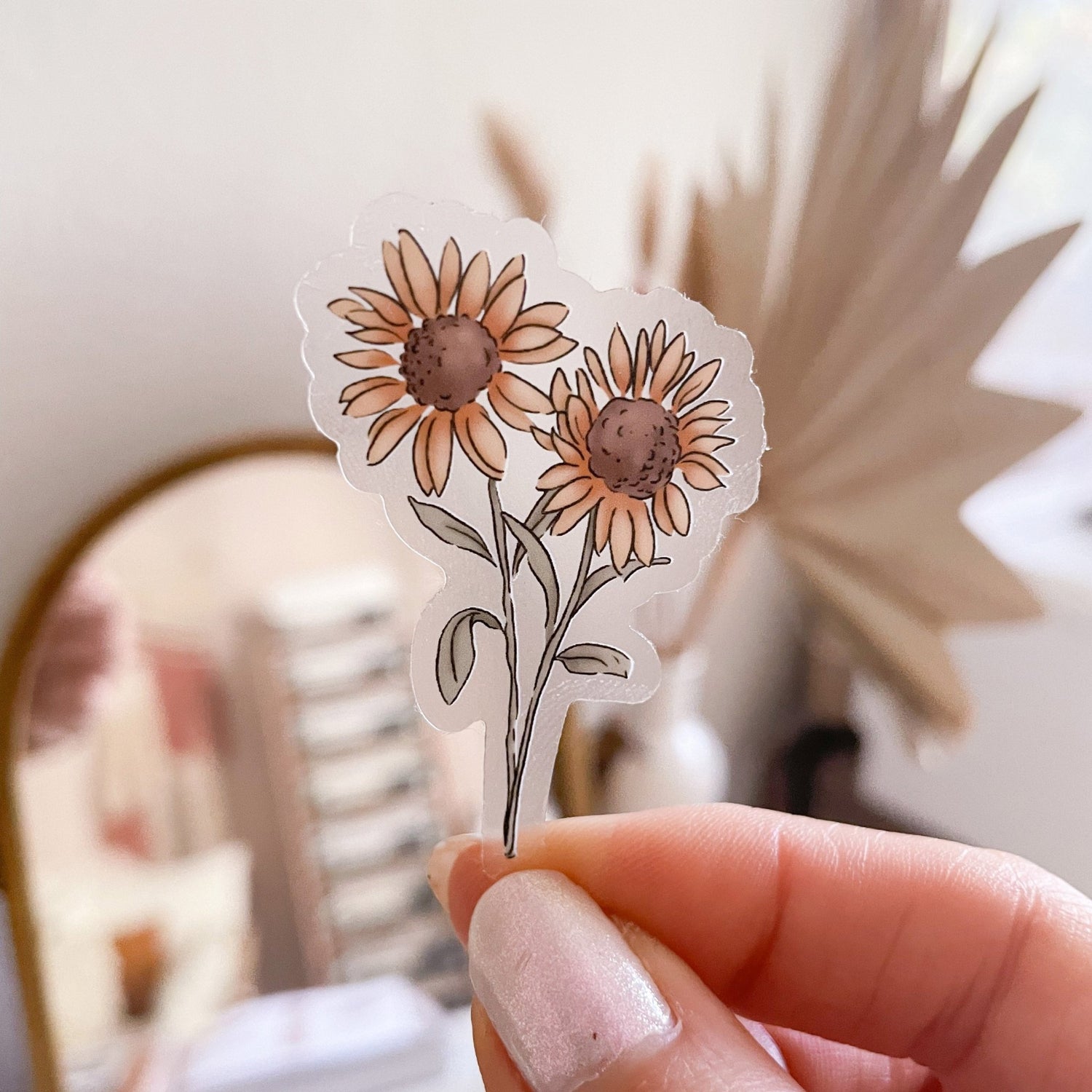 Sunflower Vinyl Sticker - Jessica Hearts