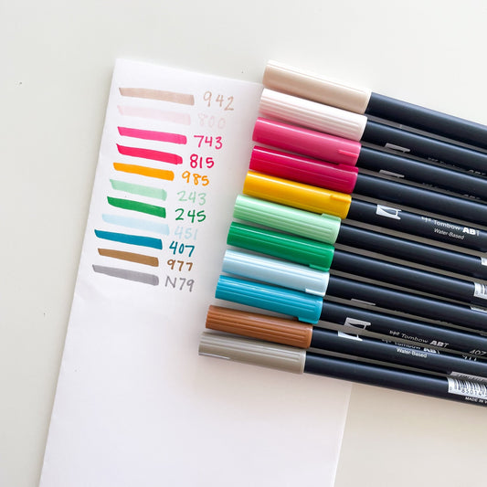 Tombow Dual Brush Pen (Individual) - Jessica Hearts