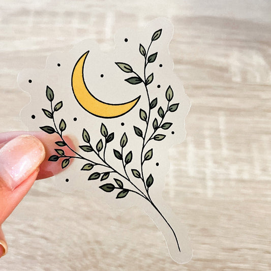 Under the Moonlight Clear Vinyl Sticker - Jessica Hearts